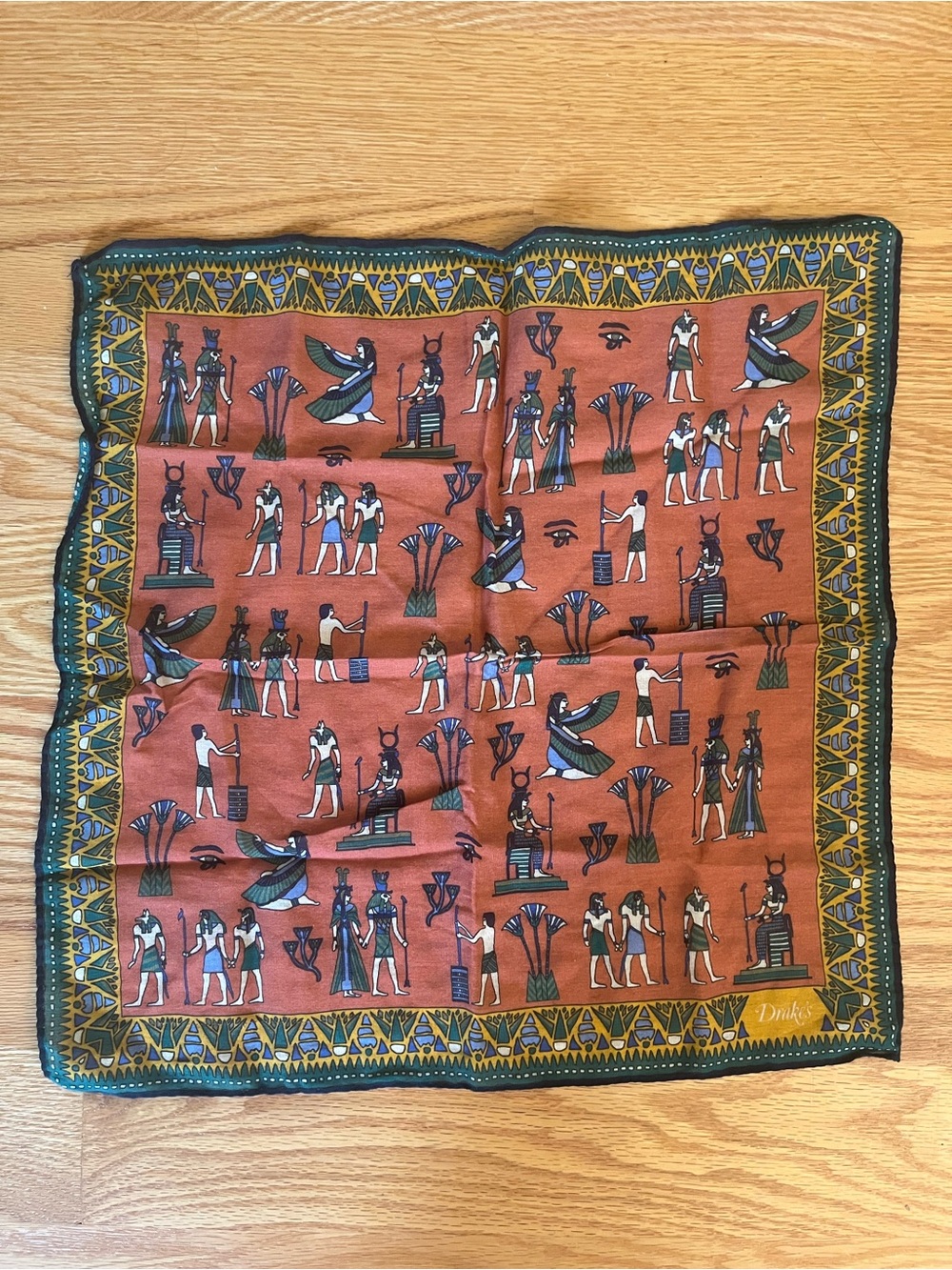 Drakes London Silk Pocket Square